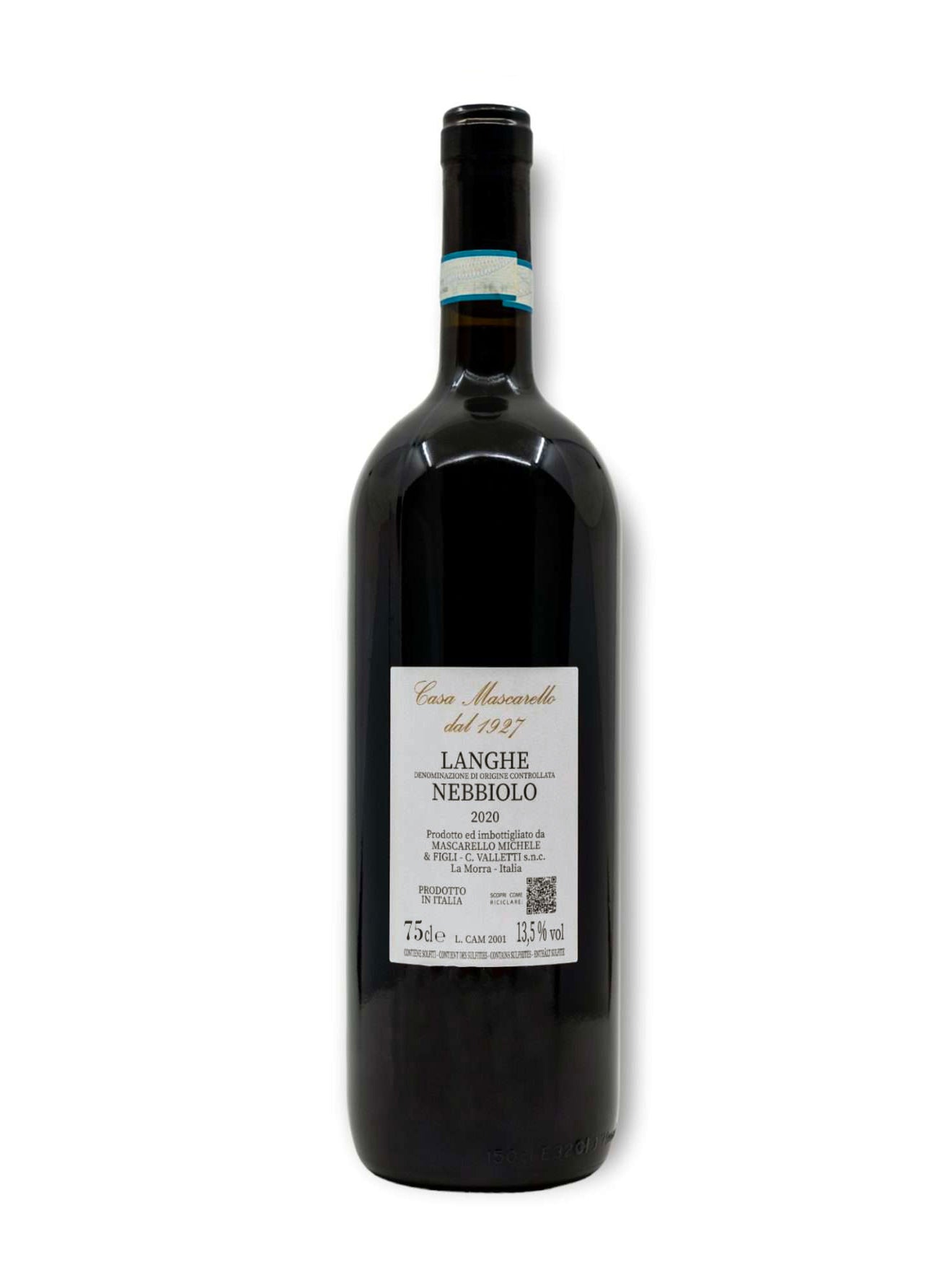 Langhe Nebbiolo 2020 “Casa Mascarello” DOC luxury box